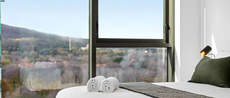 Bureau, fer et planche à repasser, lit parapluie, accès Internet