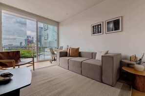 TV, offices - TOP Colonia | Chic 1BR Apartment (Mexico City)