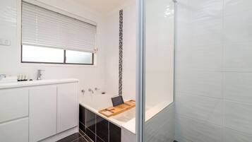 Hair dryer, towels