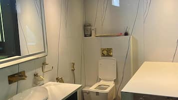 Apartment | Bathroom | Separate bathtub and shower, free toiletries, towels, soap