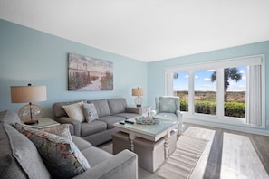 TV - Oceanfront Villa: Pool, Patio, Steps to Coligny (Hilton Head Island)