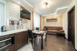 Appartement Classique, vue ville | Coin séjour