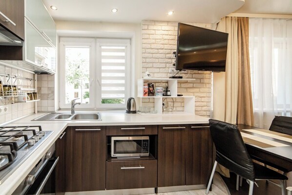 Appartement Classique, vue ville | Cuisine privée