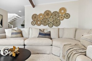 Smart TV, offices - Beachside 4-Bed Retreat with Study Nook & Views (Coolum Beach)