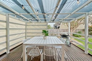 Patio / Balcony - 4-Bed Beach House with Garden & Alfresco Dining (Tomakin)