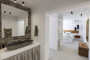 Shower, hair dryer - My Rental Homes - Romantic Getaway with sea view and private pool (Mykonos)