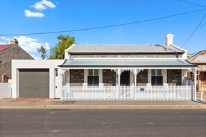 Exterior - Bluestone Symmetrical Cottage with Outdoor Area (North Adelaide)