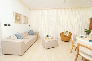 Living area - Aqua Esmeralda • Beachfront Apartment Martinica 103 (Dominicus)