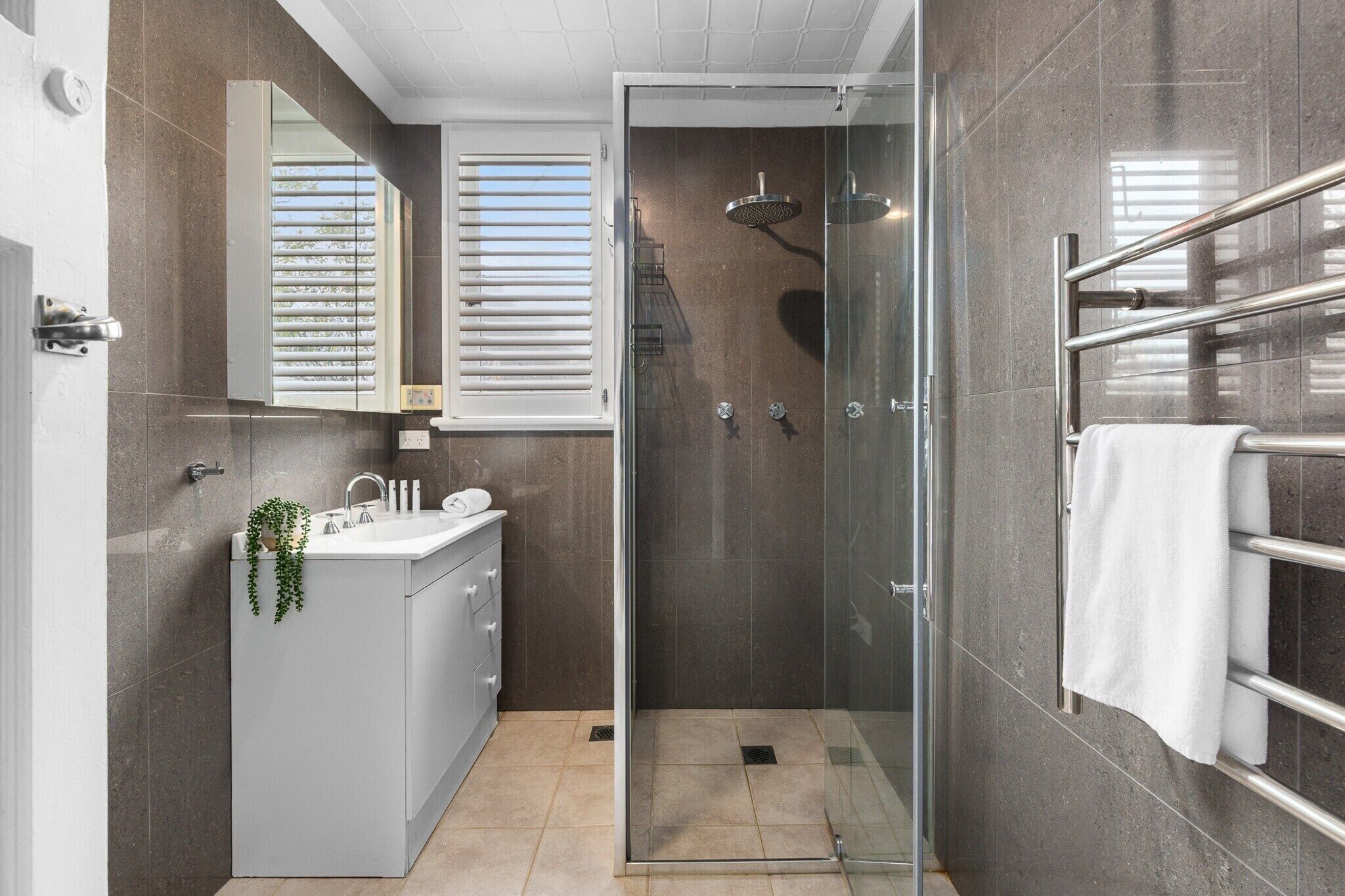 Shower, towels