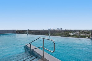 Pool - Stylish City-View Apartment with Amenities (Alphington)