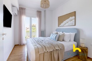 Desk, iron/ironing board, WiFi, bed sheets - Aegean Blue Hideaway w/ Fireplace,  near Acropolis (Athens)