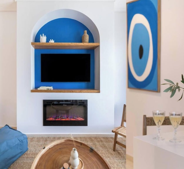 Aegean Blue Hideaway W/ Fireplace, Near Acropolis - Athén