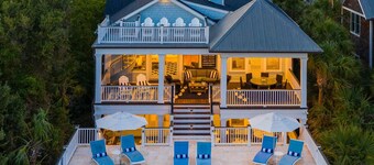 IOP Home with Beach Access, Rooftop Sunset Patio, Private Pool & Spacious Decks