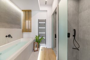Hair dryer, towels, soap, shampoo - 50 Shades of Athens, Kingsize Suite with Jacuzzi! (Athina)