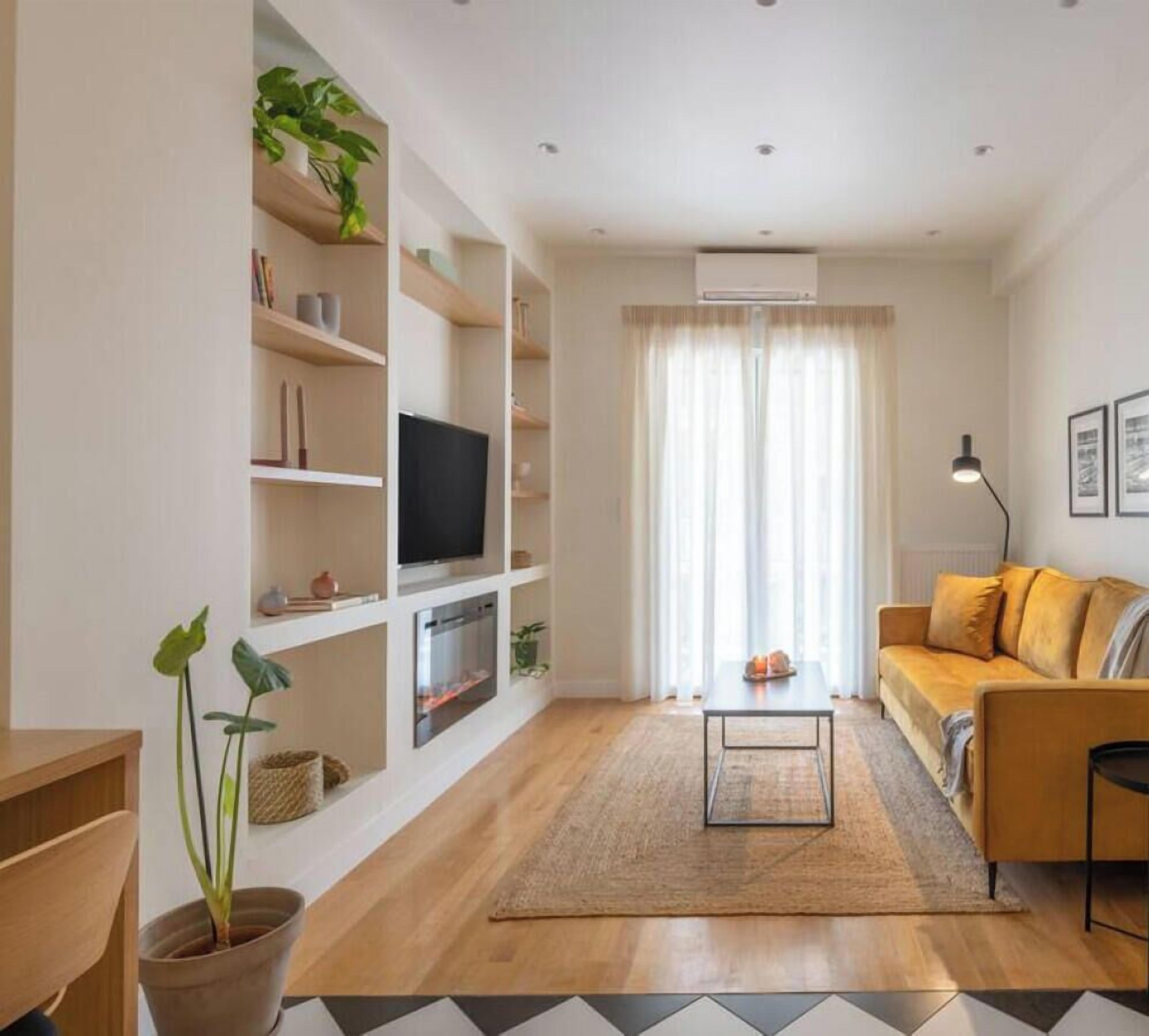 Télévision, cheminée