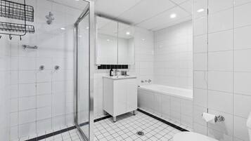 Hair dryer, towels