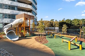 Children’s area - Apartment with Gym and Indoor Pool Access (Phillip)