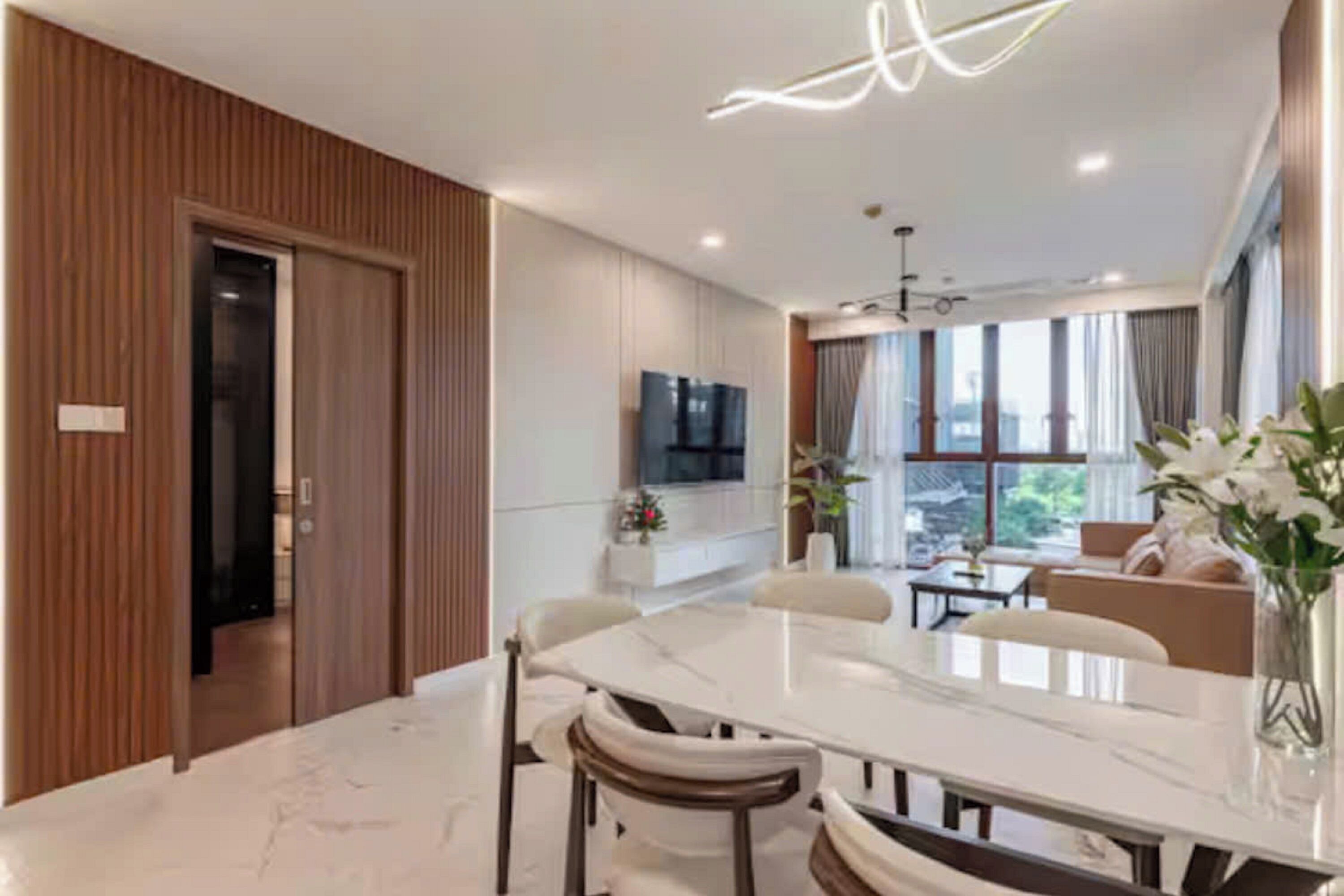 ห้องแฟมิลี่สวีท, 3 ห้องนอน, ใช้คลับเลานจ์ได้, วิวเมือง | ผ้าปูที่นอนฝ้ายอียิปต์, เครื่องนอนระดับพรีเมียม, ผ้านวมขนเป็ด