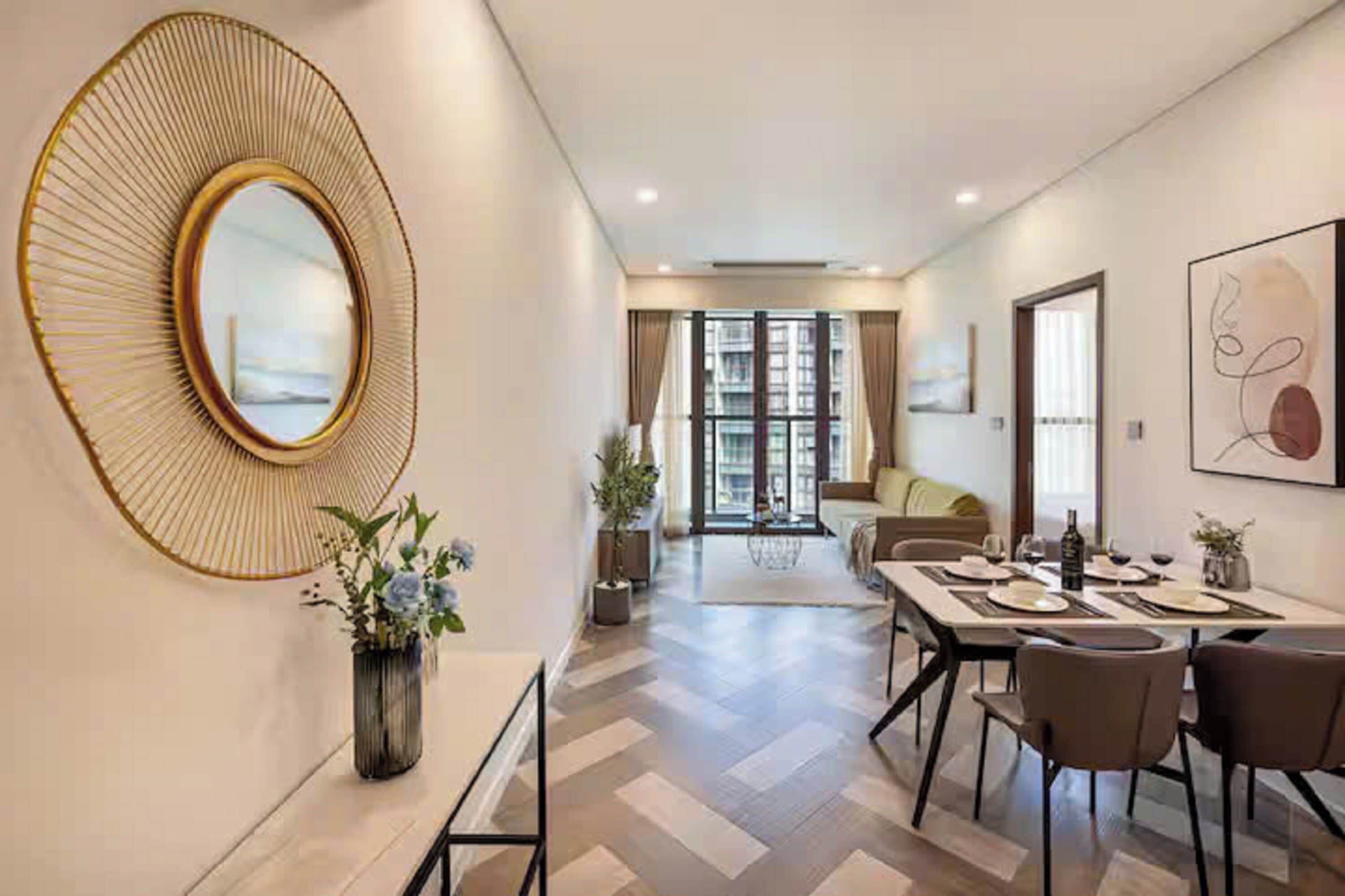 Grand Suite, 1 Bedroom, Club Lounge Access, City View | Egyptian cotton sheets, premium bedding, down comforters