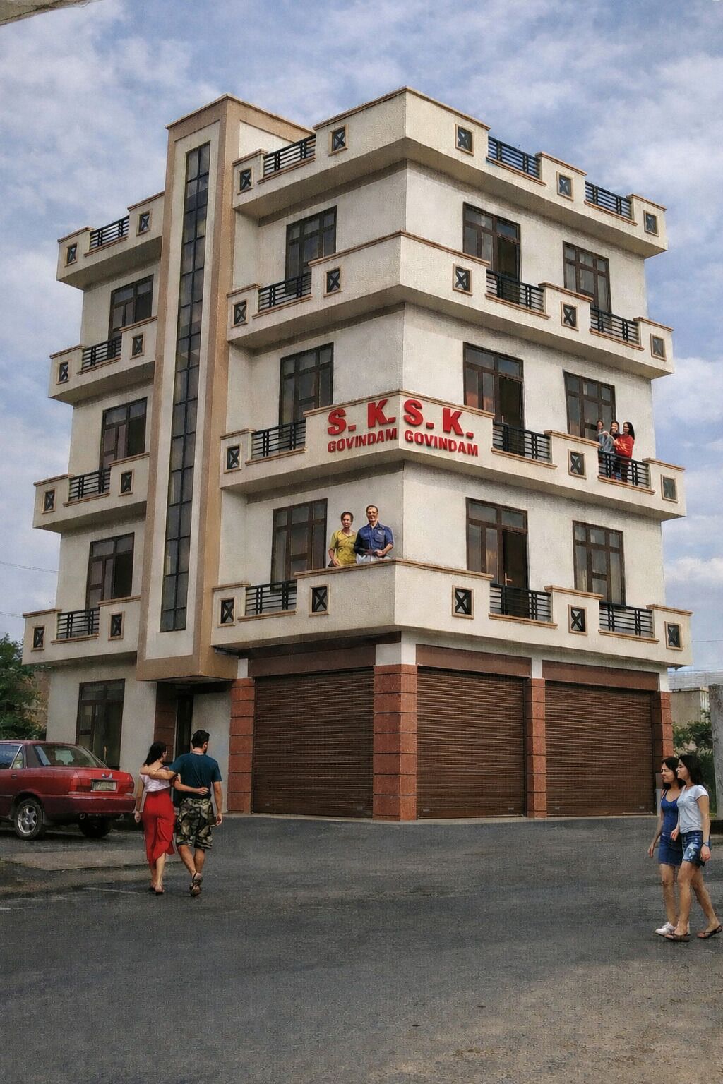 Façade de l’hébergement