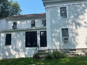 Exterior detail - 2BR/2BA in a Duplex; Private entry & free parking; Downtown Holliston (Holliston)