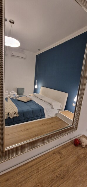 Departamento, vista a la ciudad | Tabla de planchar con plancha y wifi gratis 