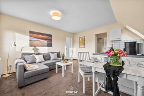 Living area - Comfortable vacation apartment Twilling I in Sankt Peter-Ording with garden (Sankt Peter-Ording)