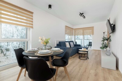 Modern Apartment in Katowice | Parking | Balcony | Close to Center