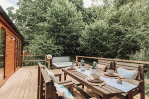 Superior-Chalet, Gartenblick | Terrasse/Patio