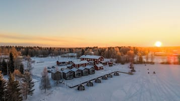 Superior huisje, uitzicht op meer | Exterieur