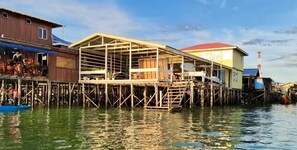 Front of property - Turtle Garden Lodge  (Mabul Island)