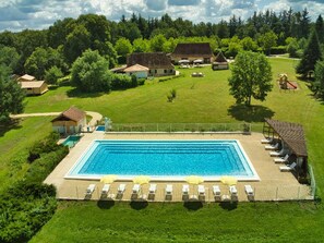 Pool - Mobile home for 5 with terrace and equipped kitchen (La Douze)