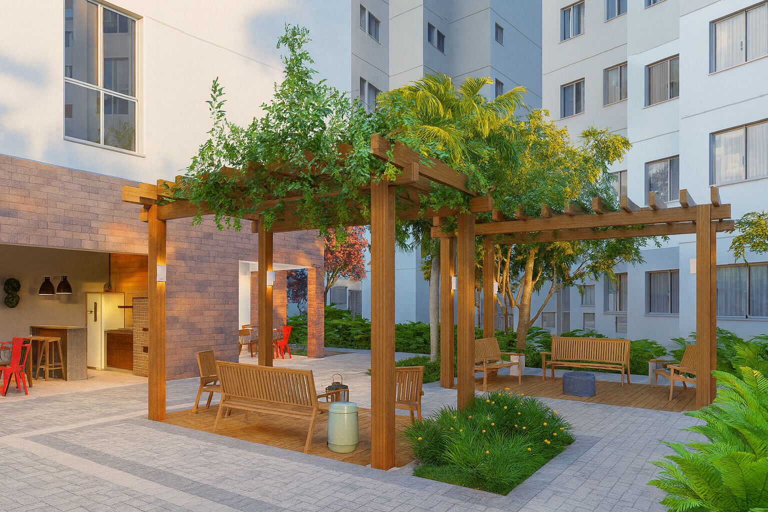 Àrea exterior de l'allotjament