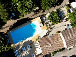 Pool - 32m² Mobile Home in Salavas with Terrace, for 5 People (Salavas)