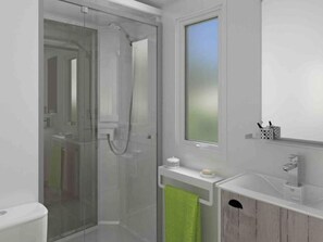 Bathroom - Mobile home in Saint-Lunaire - 3 bedrooms and terrace (Saint-Lunaire)