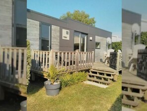Terrace/patio - Spacious mobile home with terrace - 4 guests (Binic)