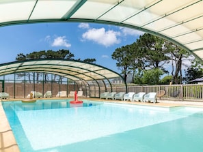 Pool - Mobile home 30m² with terrace in Tréguennec for 6 people (Tréguennec)