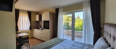 Blackout curtains, iron/ironing board, free WiFi