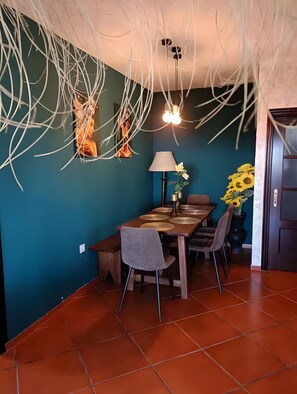 Dining - Rural house 'Sombrerocordobe' with private pool, jacuzzi, and air conditioning (Cordoba)