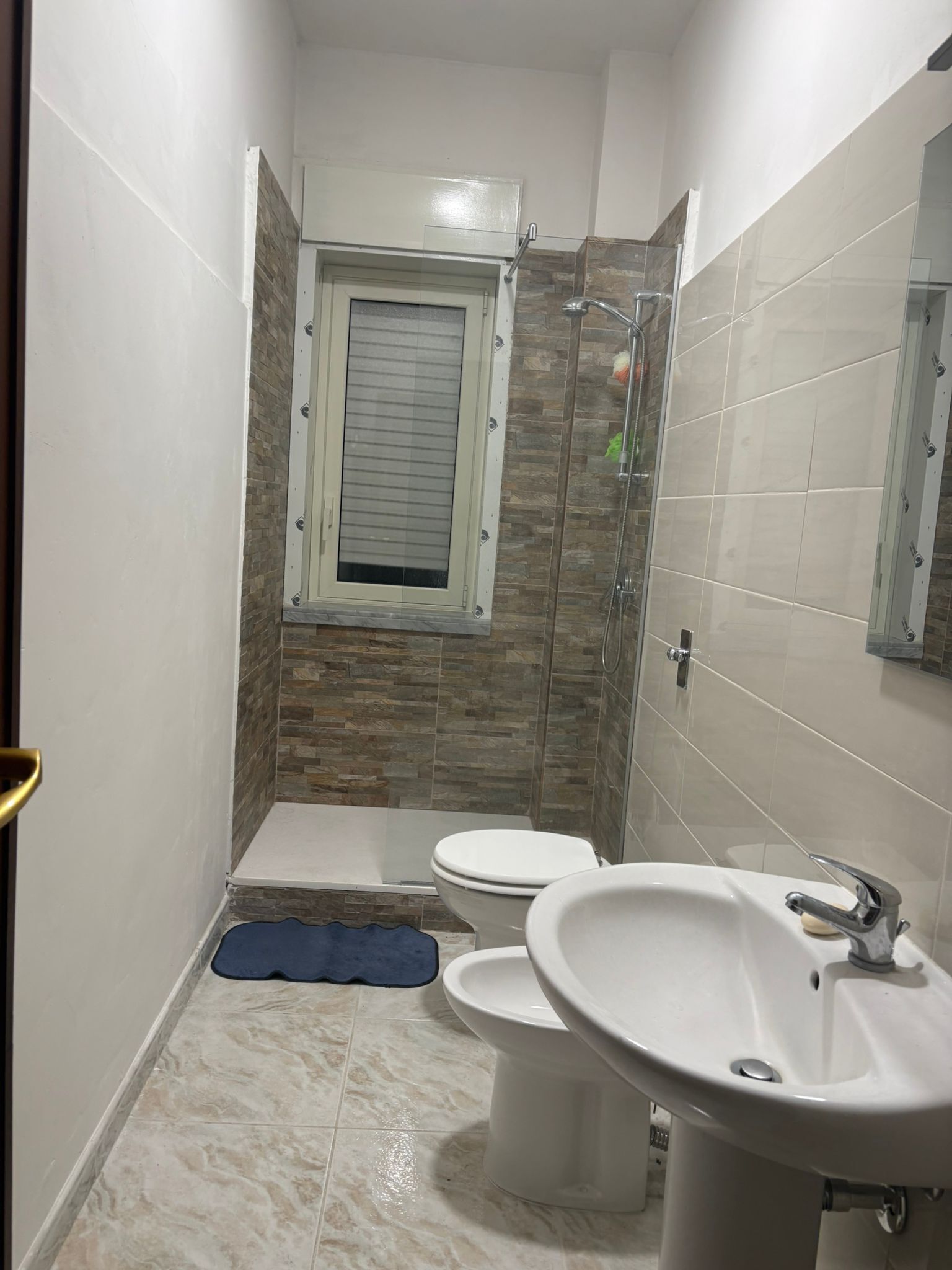 Dusche, Haartrockner, Bidet, Handtücher