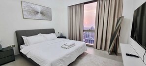 2 slaapkamers, een strijkplank/strijkijzer, gratis wifi, beddengoed