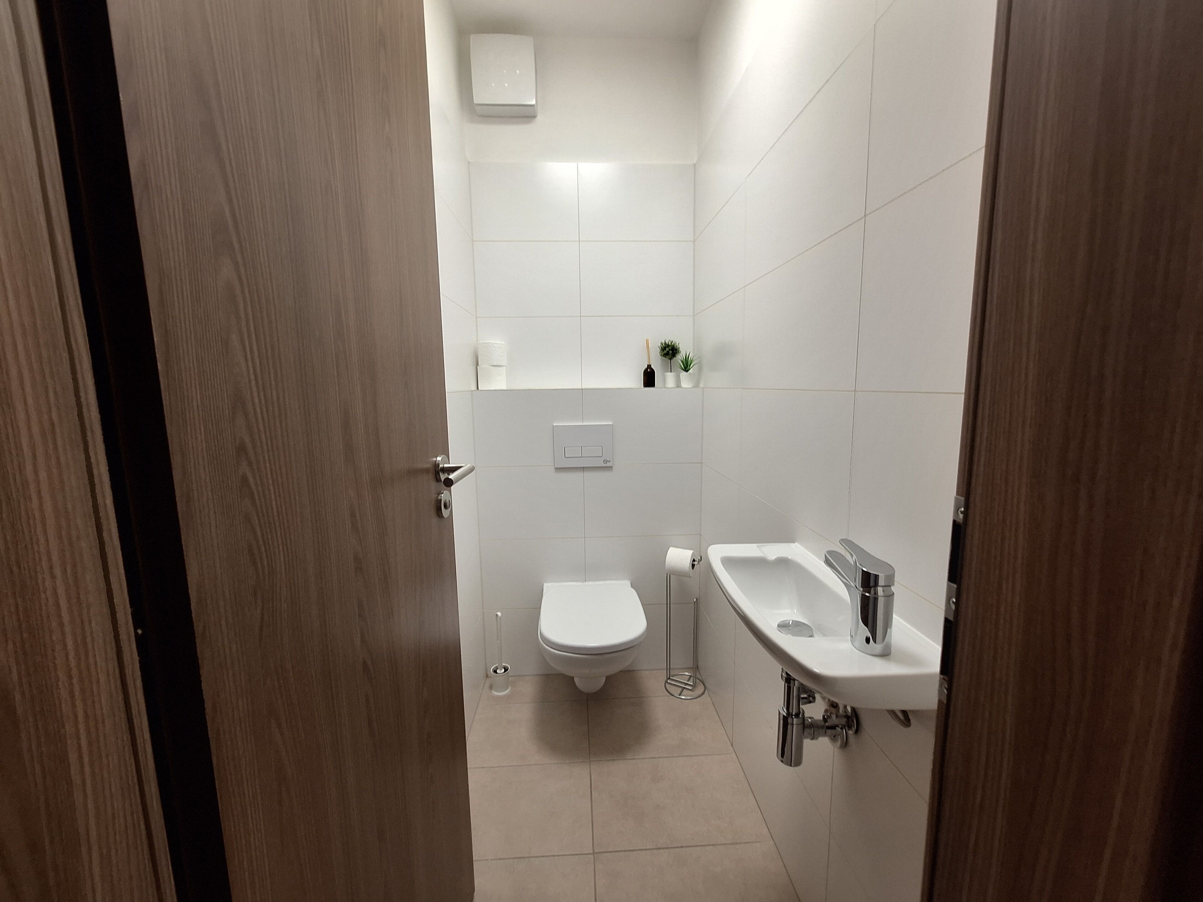 컴포트 아파트, 발코니, 시내 전망 | 욕실