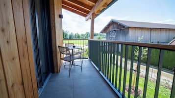 Doppelzimmer, barrierearm, Gartenblick | Blick vom Balkon