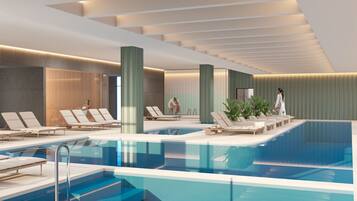 3 indoor pools, 8 outdoor pools, cabanas (surcharge), sun loungers