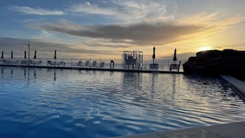 A heated pool