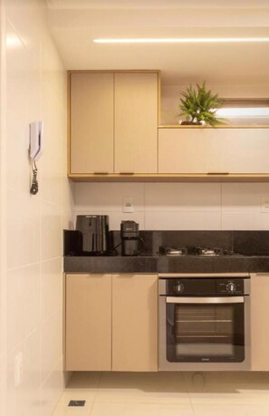 Classic Double Room, Patio, Beach View | Private kitchen