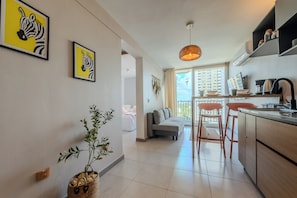 Design Apartment | Living area - Modern Apt Near Beach & Center -Sunset47 (Cartagena)
