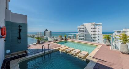 Modern Apt Near Beach & Center -Sunset47