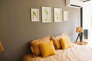 2 bedrooms, iron/ironing board, WiFi, bed sheets - HOM I 2D2B A/A (frío- caliente), Wifi, Lavandería (Santiago)