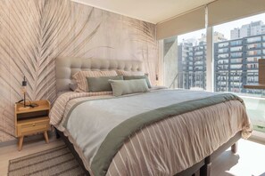 1 bedroom, iron/ironing board, WiFi, bed sheets - HOM I Wifi CoWork Gym Calefaccion Alameda PostaC (Santiago)